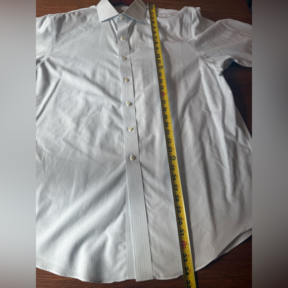Brooks Brothers Men's Blue Check Dress Shirt - Picture 5 of 8